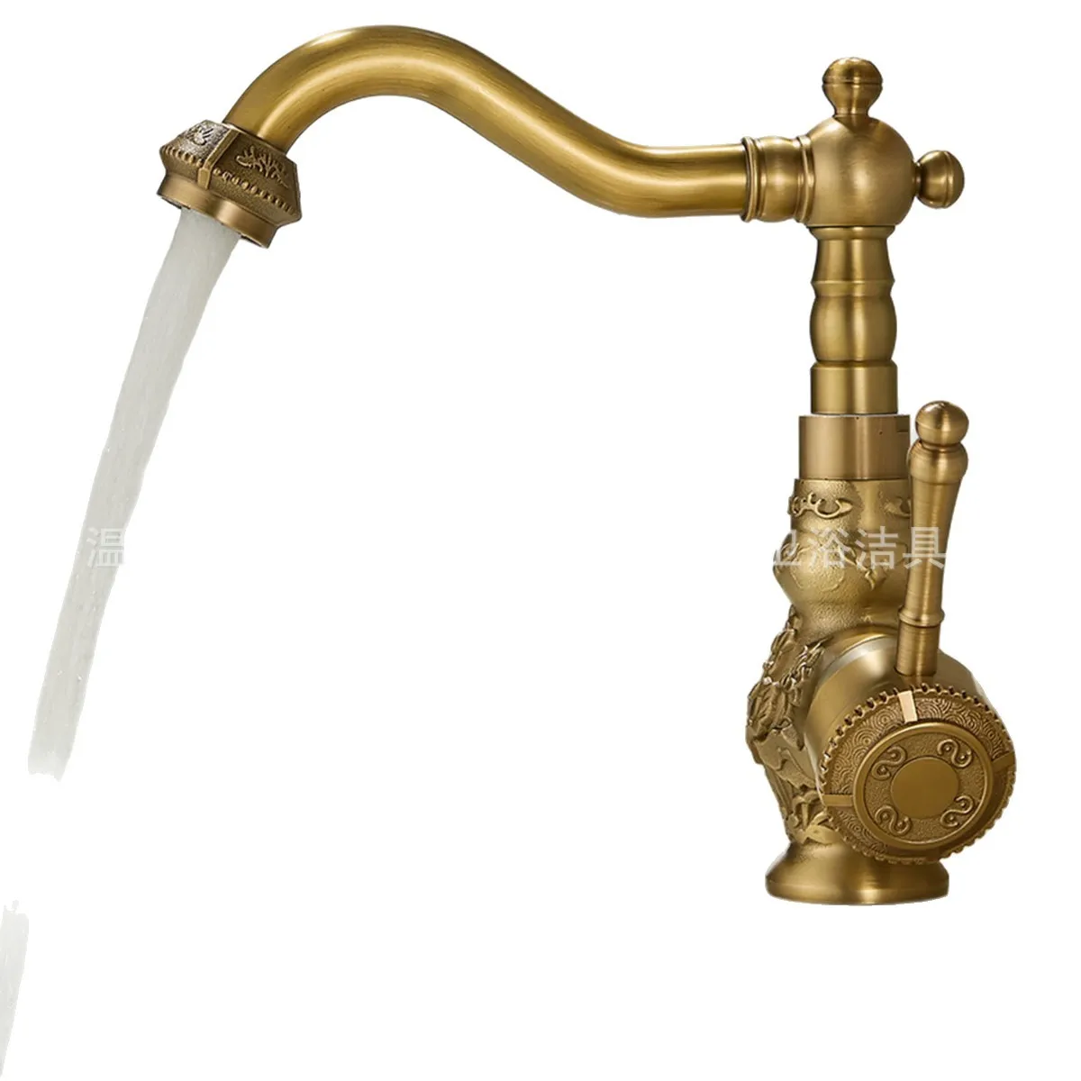 Basin Faucets Antique Brass Bathroom Faucet Tap Rotate Single Handle Hot and Cold Water Mixer Taps Crane
Basin Faucets Antique Brass Bathroom Faucet Tap Rotate Single Handle Hot and Cold Water Mixer Taps Crane