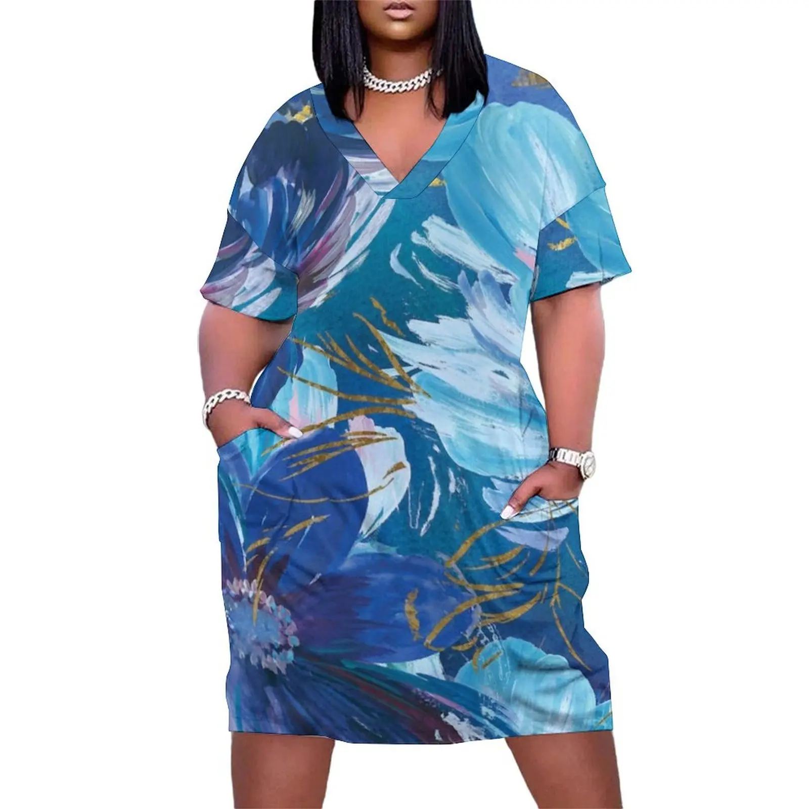 Midnight Floral Loose Pocket Dress women dresses Casual dresses Dress woman womens dress
Midnight Floral Loose Pocket Dress women dresses Casual dresses Dress woman womens dress