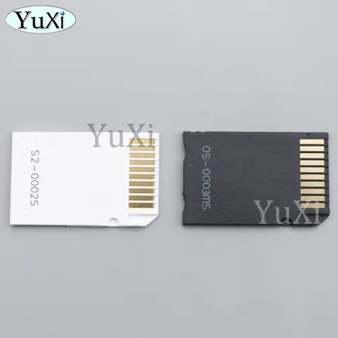 1Pc Memory SD TF to MS Card Memory Stick Card Adapter For PSP Sopport Class10 Micro SD 2GB 4GB 8GB 16GB 32GB Card Single Dual 2