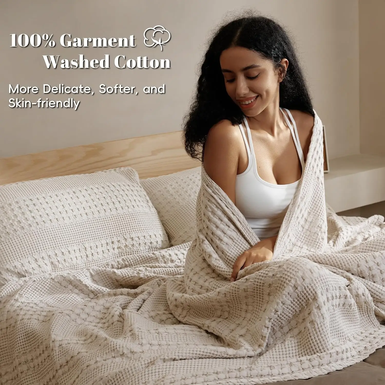 100% Pure Cotton Waffle Weave Throw Blanket Soft Lightweight Breathable Summer Air Conditioning Blankets for Bed Sofa Couch Solid Color Knitted Luxury Aesthetic Home Decor Spring Bedding Ideal
100% Pure Cotton Waffle Weave Throw Blanket Soft Lightweight Breathable Summer Air Conditioning Blankets for Bed Sofa Couch Solid Color Knitted Luxury Aesthetic Home Decor Spring Bedding Ideal