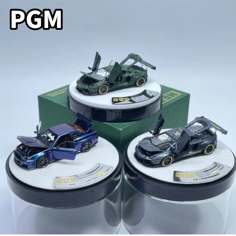 HEC Exhibition PGM 1:64 Lamborghini Big Boss / Nissan R34 Cast Alloy Fully Open Car Model, Boys' Toy Collection Decoration Item.
HEC Exhibition PGM 1:64 Lamborghini Big Boss / Nissan R34 Cast Alloy Fully Open Car Model, Boys' Toy Collection Decoration Item.