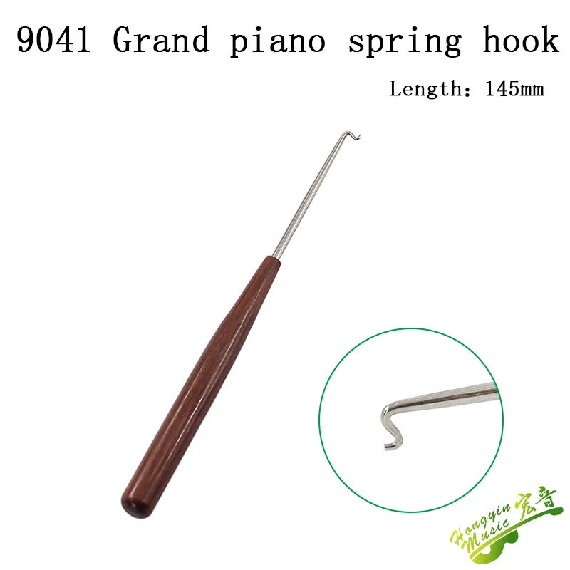 Piano tuning service tool 9041 Spring hook adjuster presses and pulls the grand piano linkage spring
Piano tuning service tool 9041 Spring hook adjuster presses and pulls the grand piano linkage spring