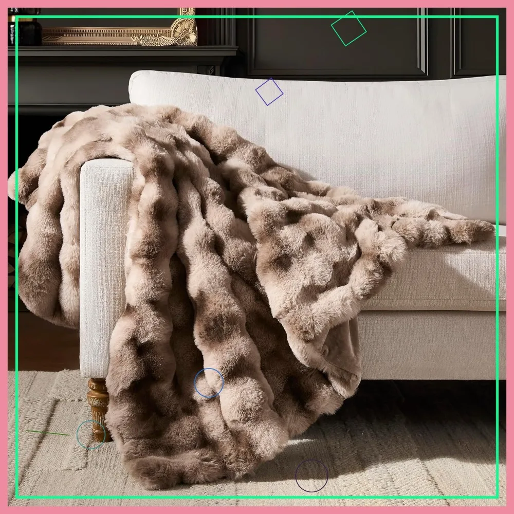 Luxury Bubble Throw Blanket, Faux Rabbit Fur Mink Plush for Couch Sofa Bed, Soft Fluffy Cozy Warm, 50x60 inches Tie-Dye Grey
Luxury Bubble Throw Blanket, Faux Rabbit Fur Mink Plush for Couch Sofa Bed, Soft Fluffy Cozy Warm, 50x60 inches Tie-Dye Grey