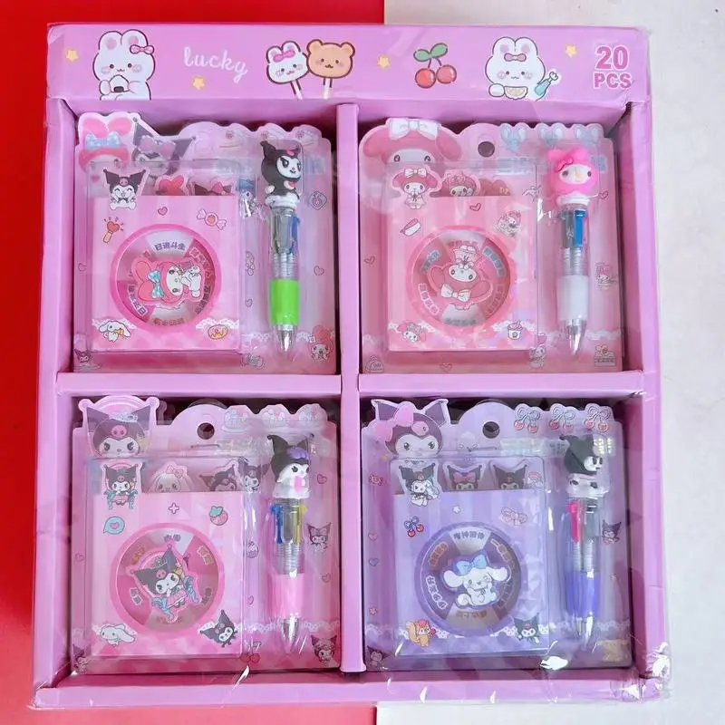 Набор мультфильмов Sanrio Kuromi My Melody Capibala, мини-зеркало, четыре цвета, ручка 0,5 мм, канцелярские принадлежности для студентов, учатся
Набор мультфильмов Sanrio Kuromi My Melody Capibala, мини-зеркало, четыре цвета, ручка 0,5 мм, канцелярские принадлежности для студентов, учатся
