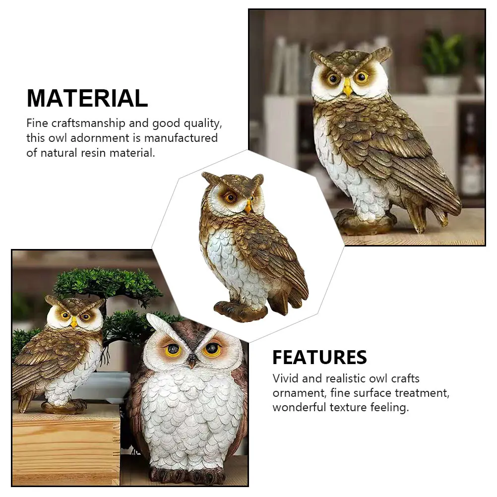 1pc Lifelike Owl Resin Owl Crafts Adornment Desktop Decor Delicate Animal Bird Crafts Household Ornament Simulation
1pc Lifelike Owl Resin Owl Crafts Adornment Desktop Decor Delicate Animal Bird Crafts Household Ornament Simulation