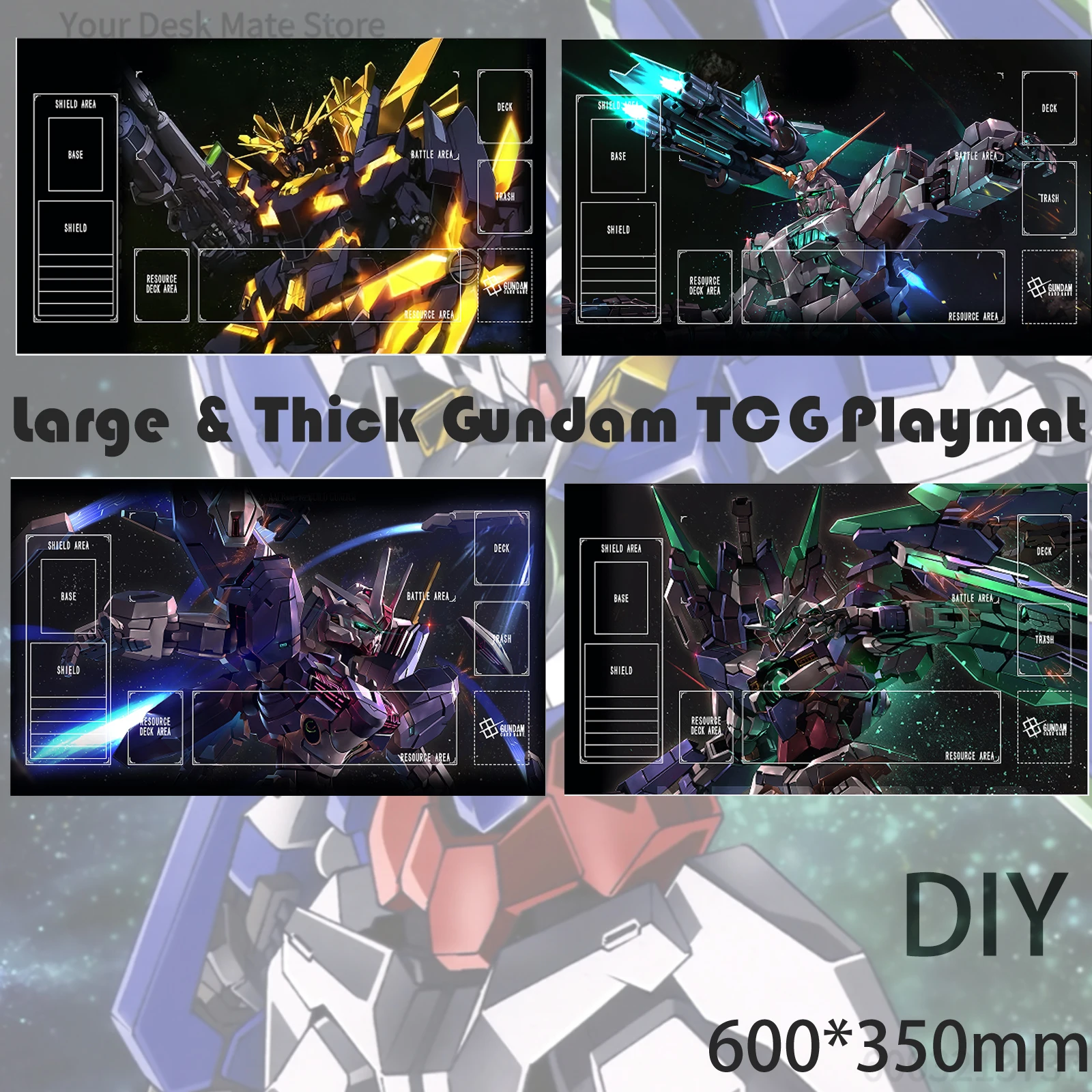 Unicorn Gundam Single Player Card Game Mat Anime Themed Desk Pad for TCG Leisure Gift for Kids Adults Waterproof
Unicorn Gundam Single Player Card Game Mat Anime Themed Desk Pad for TCG Leisure Gift for Kids Adults Waterproof