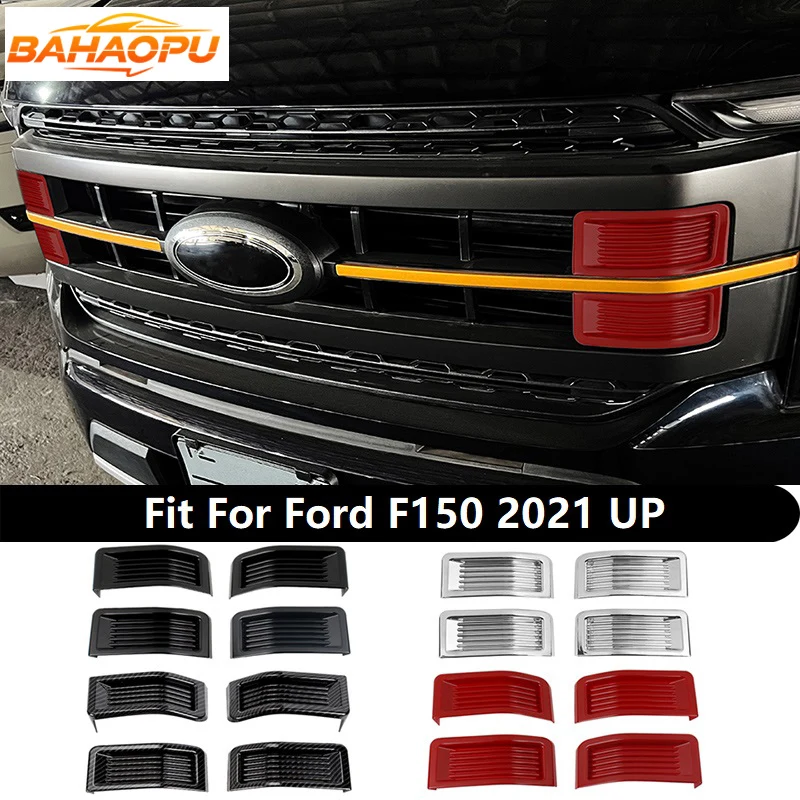 BAHAOPU Car Front Grilles Grill Insert Decoration Cover Trim Sticker Fit For Ford F150 2021 Up,Auto Exterior Styling Accessories
BAHAOPU Car Front Grilles Grill Insert Decoration Cover Trim Sticker Fit For Ford F150 2021 Up,Auto Exterior Styling Accessories