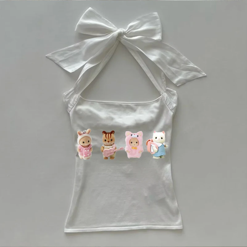 Emo Y2K cute four little doll style Gothic elf street decoration T-shirt fairy retro print beautiful love baby vest top
Emo Y2K cute four little doll style Gothic elf street decoration T-shirt fairy retro print beautiful love baby vest top