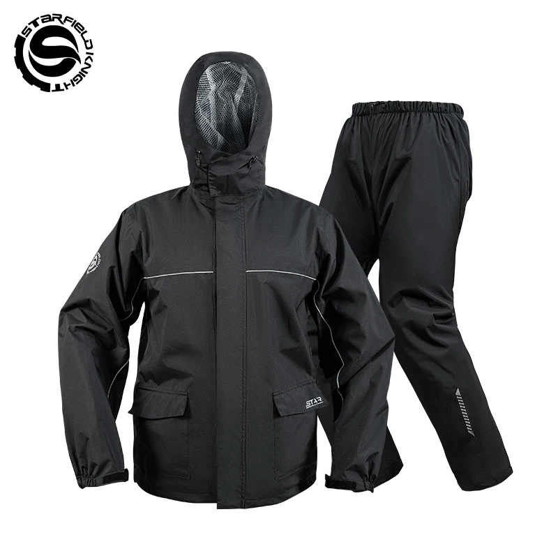 SFK Newest Motorcycle Rider Raincoat Suit Split Type Waterproof Raincoat Rainpants 2Pcs/set Men Women Riding Rain Clothes Gears
SFK Newest Motorcycle Rider Raincoat Suit Split Type Waterproof Raincoat Rainpants 2Pcs/set Men Women Riding Rain Clothes Gears