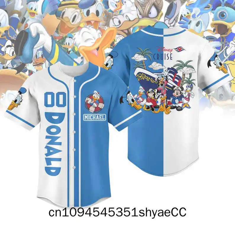 Donald Disney Cruise 2025 Baseball Jersey, Donald Duck And Friends Cruise Watercolor Jersey, Disneyland Matching Family T-Shirt
Donald Disney Cruise 2025 Baseball Jersey, Donald Duck And Friends Cruise Watercolor Jersey, Disneyland Matching Family T-Shirt