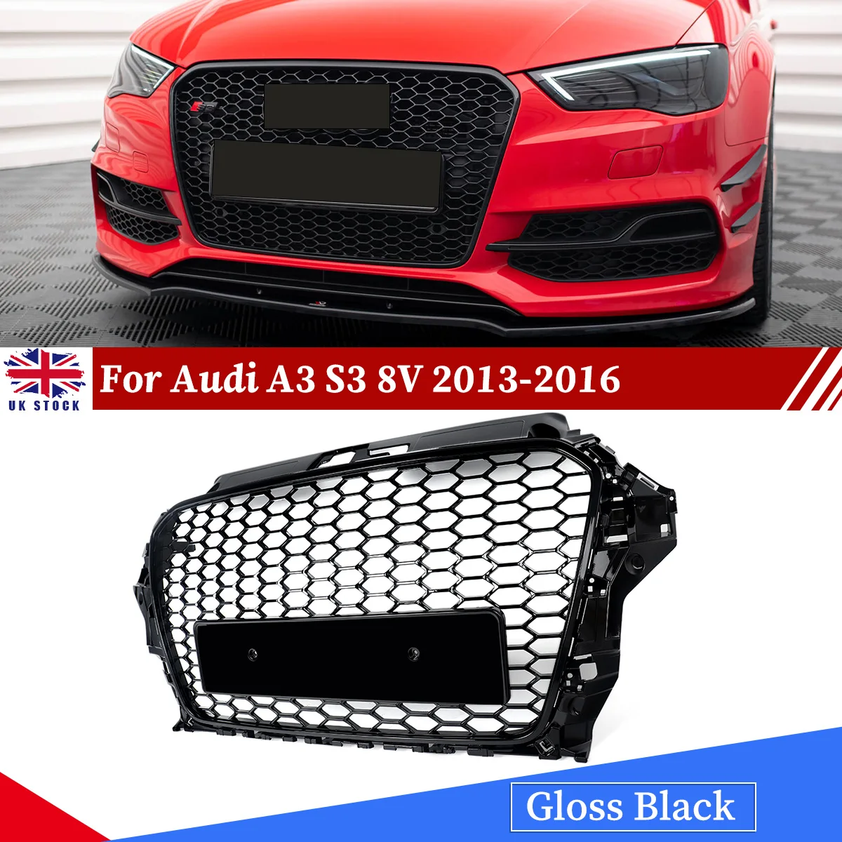 For Audi A3 S-line S3 Diesel Hatch Black Honeycomb Front Grille Fog Lights Grill 2013 2014 2015 2016 Gloss Black Grill Grid
For Audi A3 S-line S3 Diesel Hatch Black Honeycomb Front Grille Fog Lights Grill 2013 2014 2015 2016 Gloss Black Grill Grid