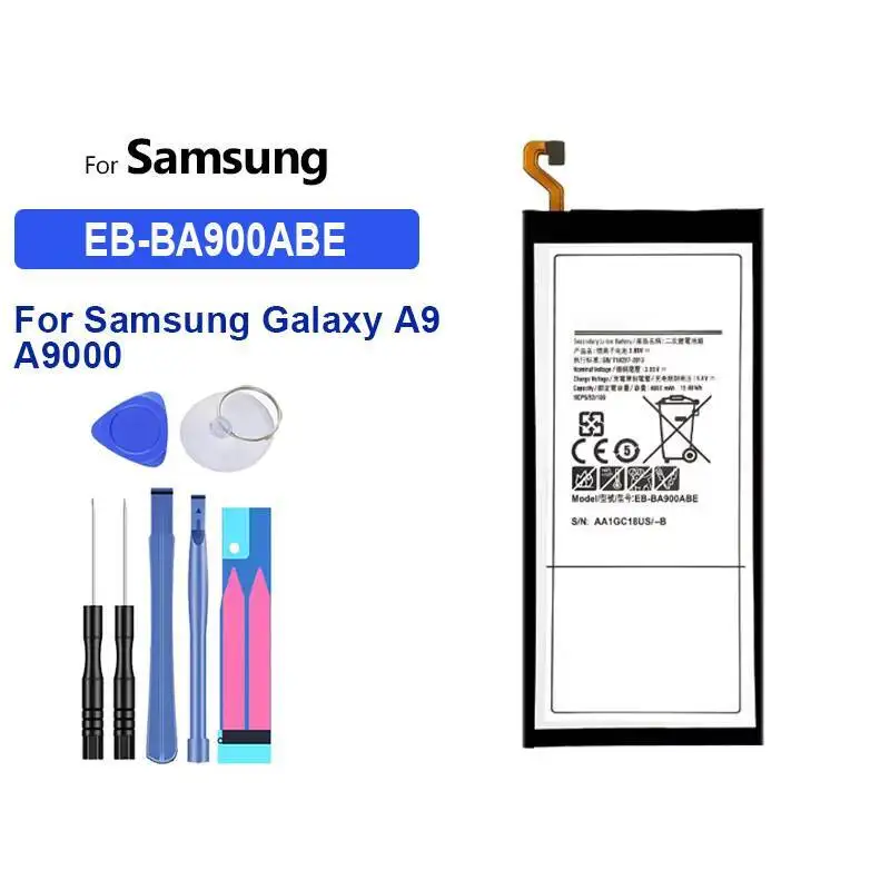 Легкий аккумулятор для мобильного телефона Samsung Galaxy A9 A9000, 4000 мАч, быстрая зарядка EB-BA900ABE
Легкий аккумулятор для мобильного телефона Samsung Galaxy A9 A9000, 4000 мАч, быстрая зарядка EB-BA900ABE