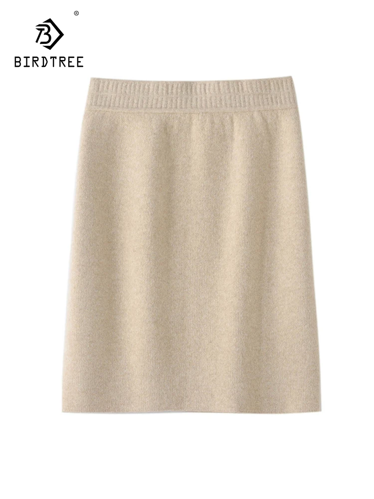 Birdtree 100%Pure Wool Short Skirt Solid Warm Slim Wrap Buttocks Knitted High Waist Versatile Office Lady Skirt New B3N329QC
Birdtree 100%Pure Wool Short Skirt Solid Warm Slim Wrap Buttocks Knitted High Waist Versatile Office Lady Skirt New B3N329QC
