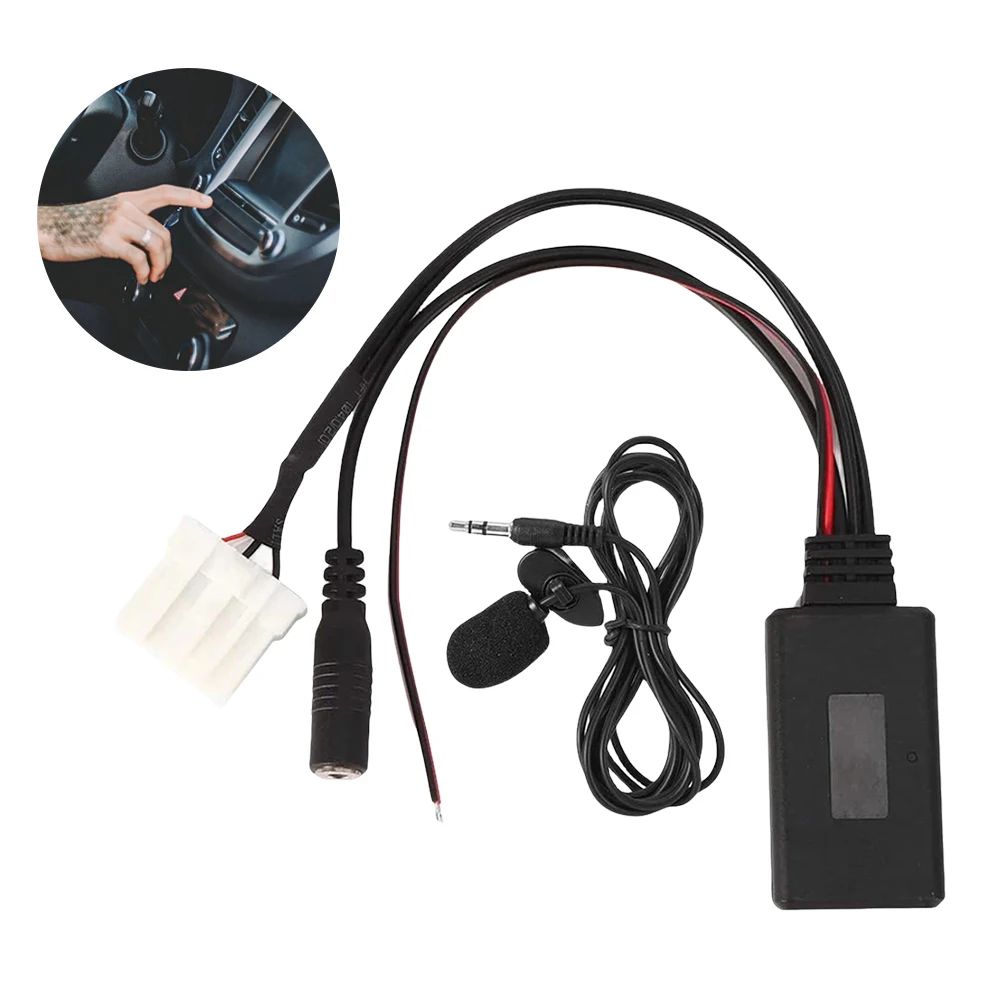 Car Bluetooth-Compatible AUX Adapter Bluetooth-Compatible Wireless Radio Stereo Adapter with Microphone 5-12V for Mazda MX5
Car Bluetooth-Compatible AUX Adapter Bluetooth-Compatible Wireless Radio Stereo Adapter with Microphone 5-12V for Mazda MX5