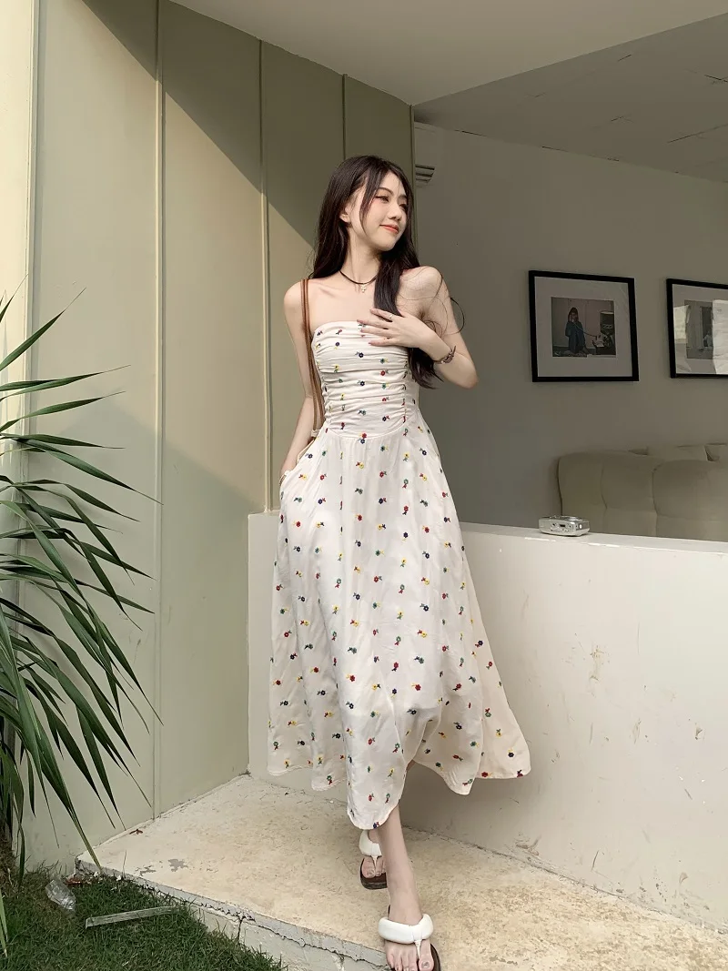 2024 Beach Style Holiday A Line Maxi Dress Bohemian Floral Dress Women Lady Strapless Sleeveless Dresses Kleid Robe
2024 Beach Style Holiday A Line Maxi Dress Bohemian Floral Dress Women Lady Strapless Sleeveless Dresses Kleid Robe