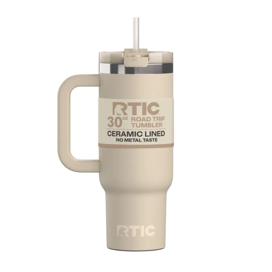 30 oz Ceramic Lined Road Trip Tumbler with Handle and Leak-Resistant Straw Lid Beach
30 oz Ceramic Lined Road Trip Tumbler with Handle and Leak-Resistant Straw Lid Beach
