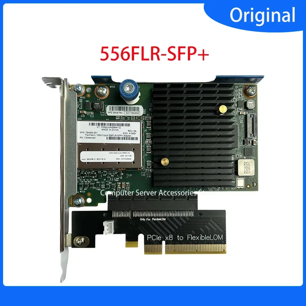 Оригинальный 2-портовый адаптер FlexFabric HSTNS-B029 10 ГБ 556FLR-SFP+ 732454 -001 764460 -001 Плата расширения адаптера Ethernet 10 ГБ
Оригинальный 2-портовый адаптер FlexFabric HSTNS-B029 10 ГБ 556FLR-SFP+ 732454 -001 764460 -001 Плата расширения адаптера Ethernet 10 ГБ