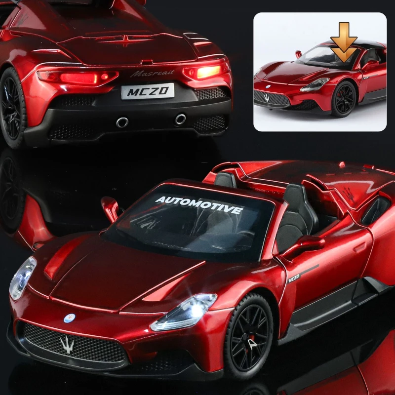 1:24 MC20 Sports Car Model Alloy Diecast Metal Toy Vehicles Racing Car Model Sound Light Collection Gift Toy
1:24 MC20 Sports Car Model Alloy Diecast Metal Toy Vehicles Racing Car Model Sound Light Collection Gift Toy