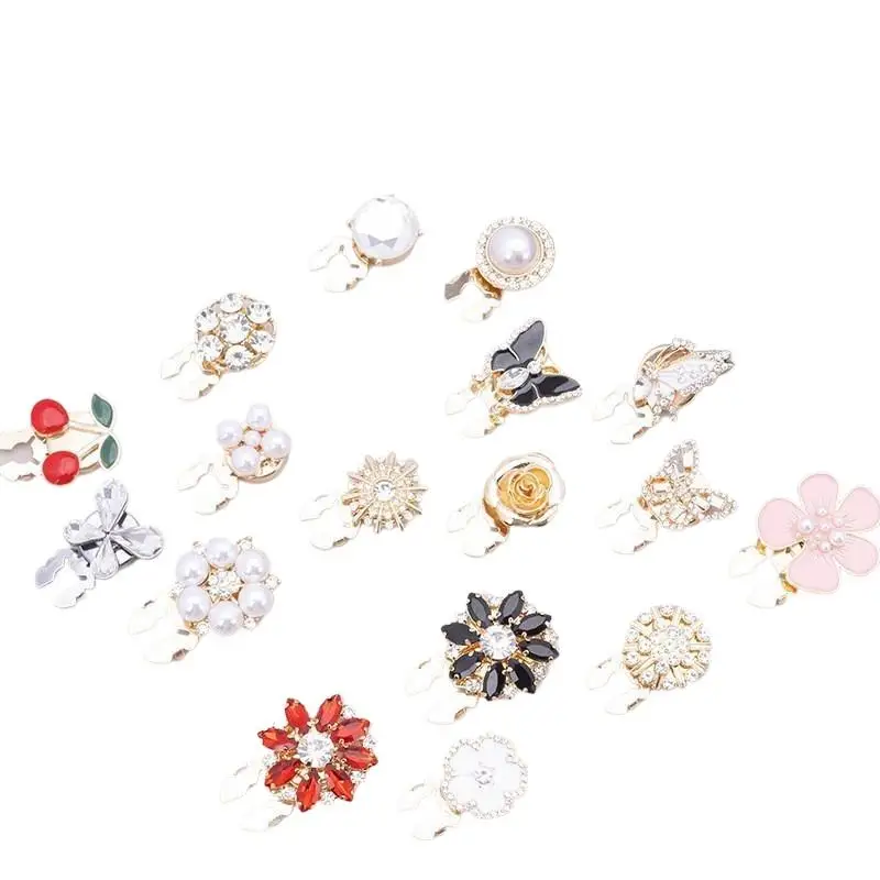 Decorative Pearl Crystal Button Covers Detachable Clip-on Shirt Coat Buttons Sewing for Diy Blouses Clothing Women Men
Decorative Pearl Crystal Button Covers Detachable Clip-on Shirt Coat Buttons Sewing for Diy Blouses Clothing Women Men