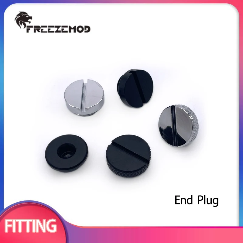 FREEZEMOD 1pcs/2pcs Computer Water Cooler Brass Fitting Sealing Lock Hand End Plug Water Stop Coin Type Plug Black/ Silver
FREEZEMOD 1pcs/2pcs Computer Water Cooler Brass Fitting Sealing Lock Hand End Plug Water Stop Coin Type Plug Black/ Silver
