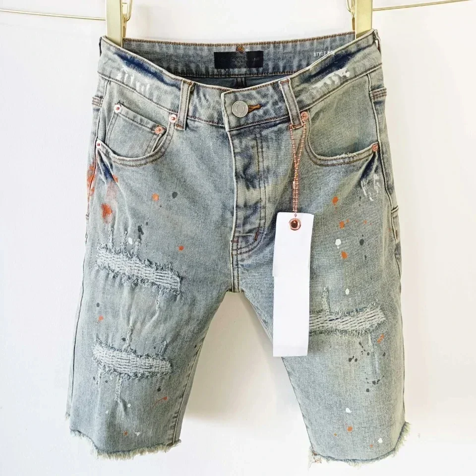 Top quality New Purples Men Jeans American High Street Fashion brand Monogram Print Stylish and slim Pants
Top quality New Purples Men Jeans American High Street Fashion brand Monogram Print Stylish and slim Pants
