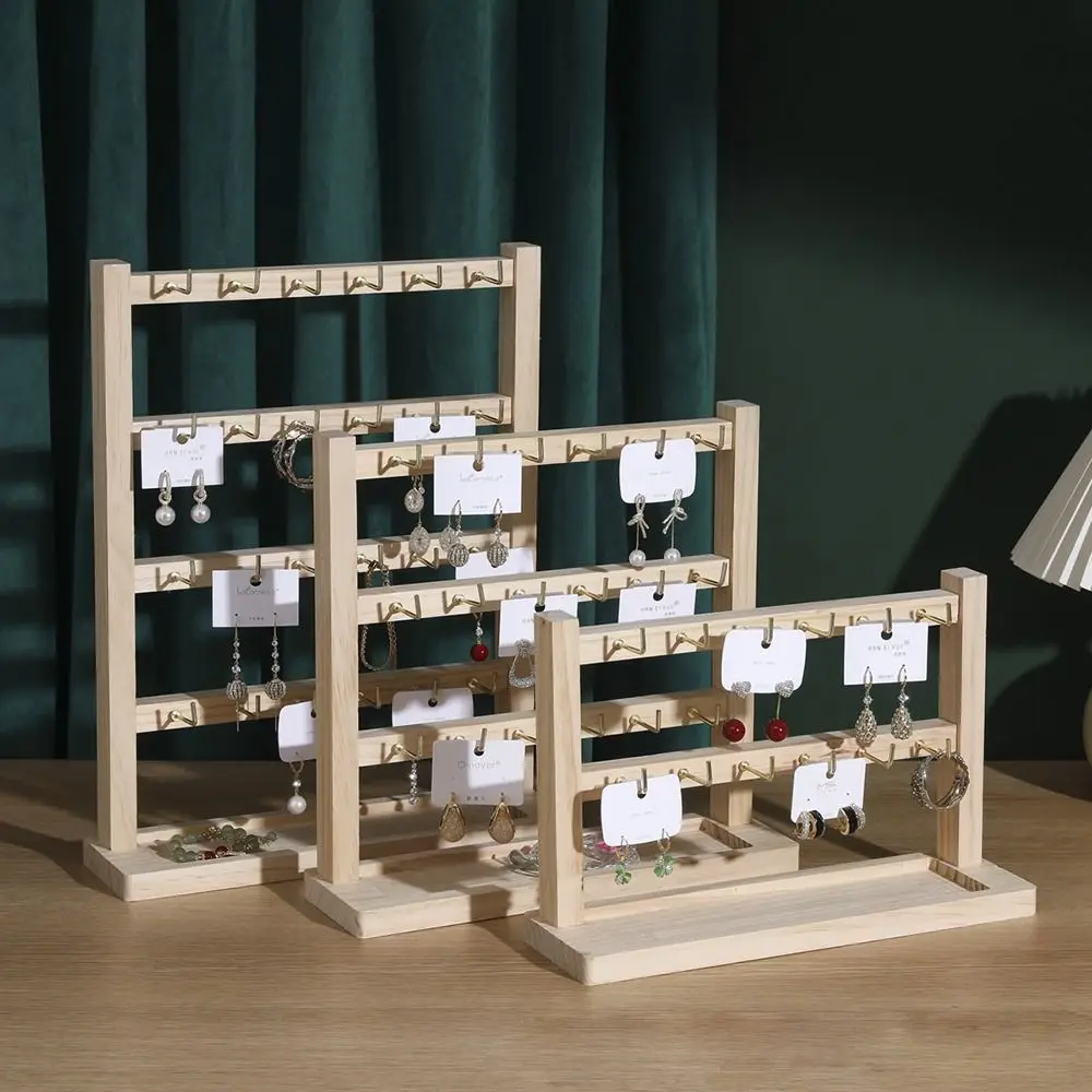 Display Holder Wooden Necklaces Easel Solid Wood Removable Jewelry Collection Rack with Hooks Jewelry Hanger 
Display Holder Wooden Necklaces Easel Solid Wood Removable Jewelry Collection Rack with Hooks Jewelry Hanger