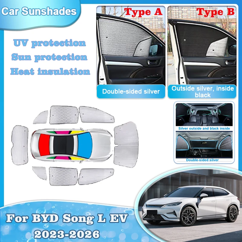 Car Sun Shade For BYD Song L EV 2025 2024 2026 Accessories Sunshades Windshield Side Window Curtain Cover Body Kits Anti-peeping
Car Sun Shade For BYD Song L EV 2025 2024 2026 Accessories Sunshades Windshield Side Window Curtain Cover Body Kits Anti-peeping