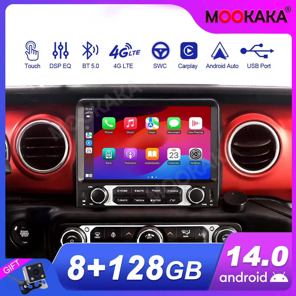 Car Accessories Radio For Jeep Wrangler Gladiator 2018-2022 Android Auto GPS Navigation Multimedia Stereo Receiver Head Unit
Car Accessories Radio For Jeep Wrangler Gladiator 2018-2022 Android Auto GPS Navigation Multimedia Stereo Receiver Head Unit