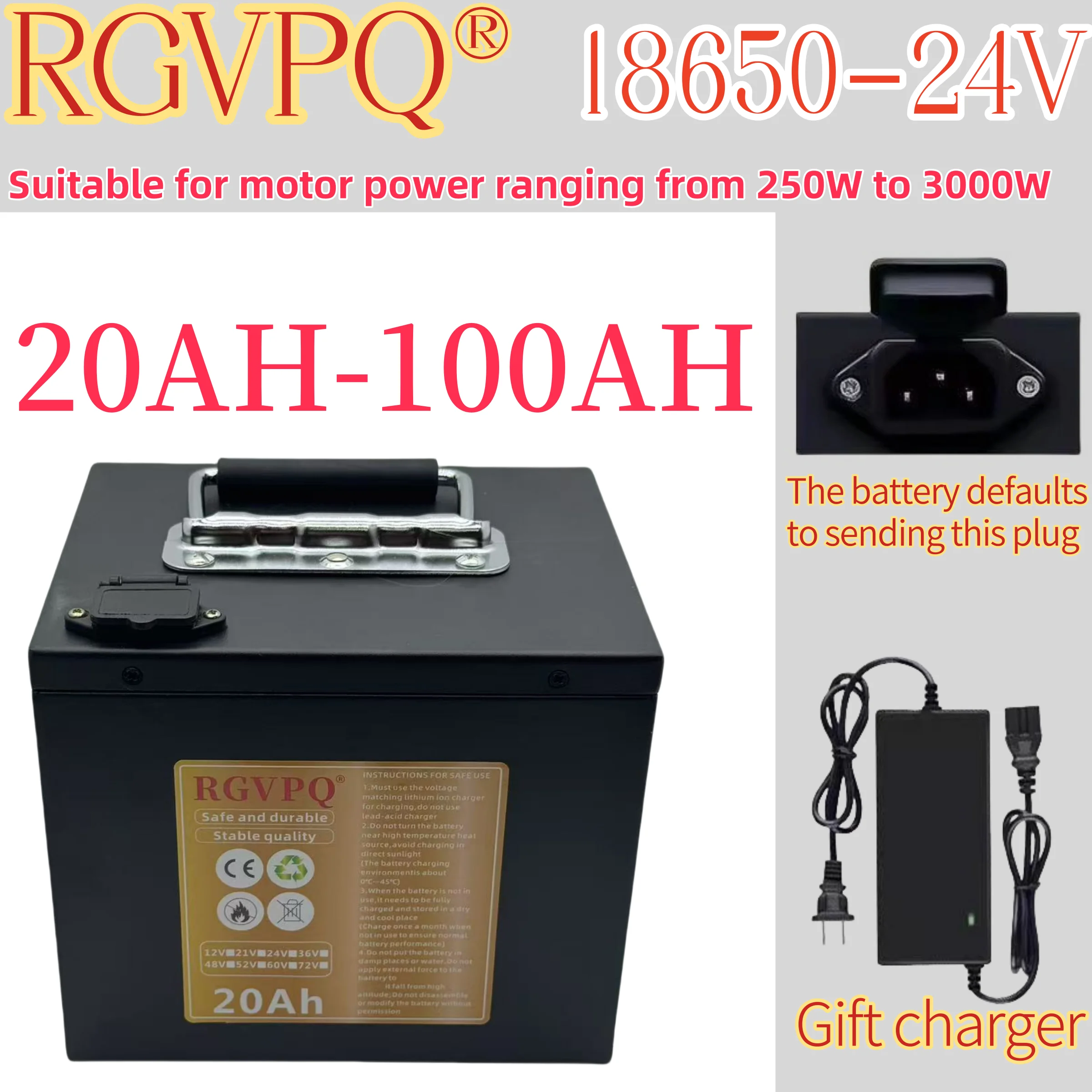 Air fast transportation,24V100AH,Send within 24 hours,New 18650 lithium battery,Full capacity,Suitable for motors under 3000W
Air fast transportation,24V100AH,Send within 24 hours,New 18650 lithium battery,Full capacity,Suitable for motors under 3000W