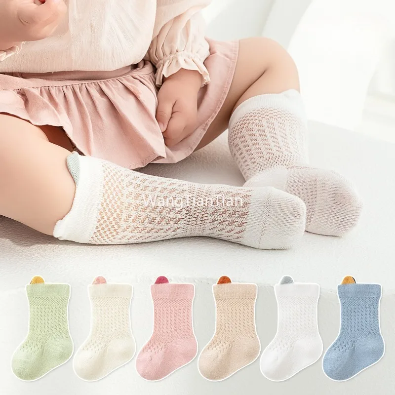 Summer Newborn Baby Socks Thin Mesh Breathable Kids Socks Pure Cotton Non Slip Middle Tube Walking Floor Socks 0-3Y
Summer Newborn Baby Socks Thin Mesh Breathable Kids Socks Pure Cotton Non Slip Middle Tube Walking Floor Socks 0-3Y