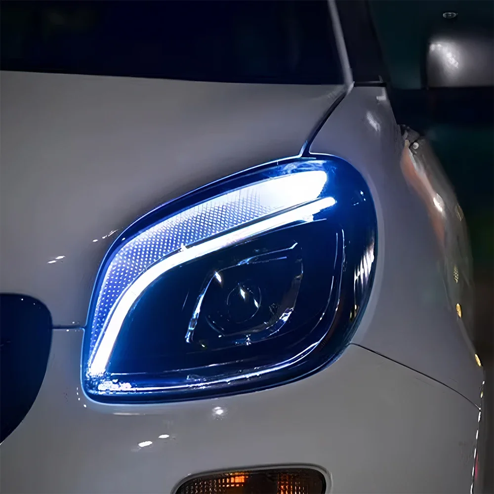 Для Smart Fortwo Forfour 2015-2019 W451 W453 W452 светодиодные автомобильные фары в сборе, обновление, аксессуары для линз проектора с высокой настройкой
Для Smart Fortwo Forfour 2015-2019 W451 W453 W452 светодиодные автомобильные фары в сборе, обновление, аксессуары для линз проектора с высокой настройкой