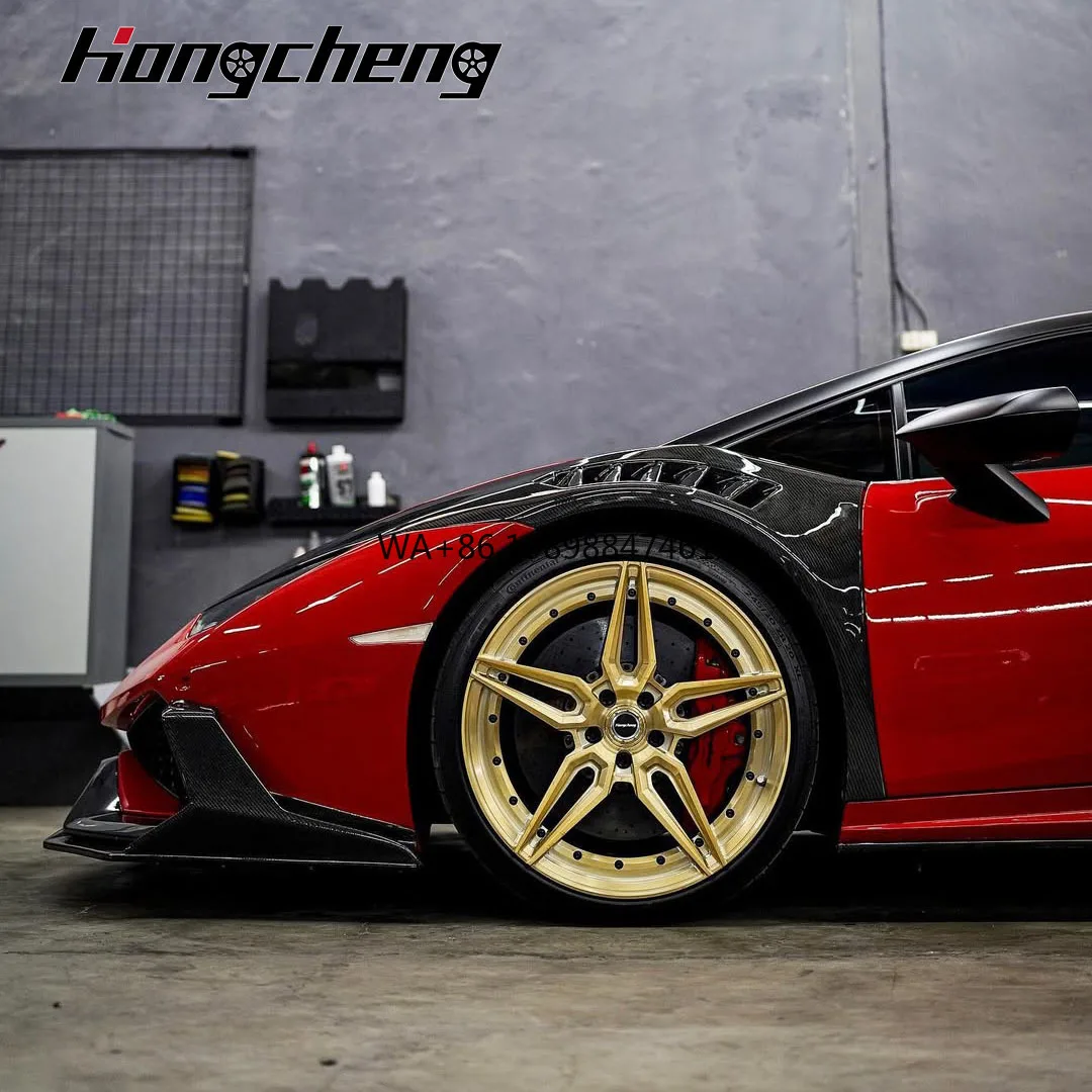 Luxury Car Gold Star Monoblock 2 Piece Brush 19x8.5 19x9.5 5x112 5x120 for Ferrari Lamborghini
Luxury Car Gold Star Monoblock 2 Piece Brush 19x8.5 19x9.5 5x112 5x120 for Ferrari Lamborghini