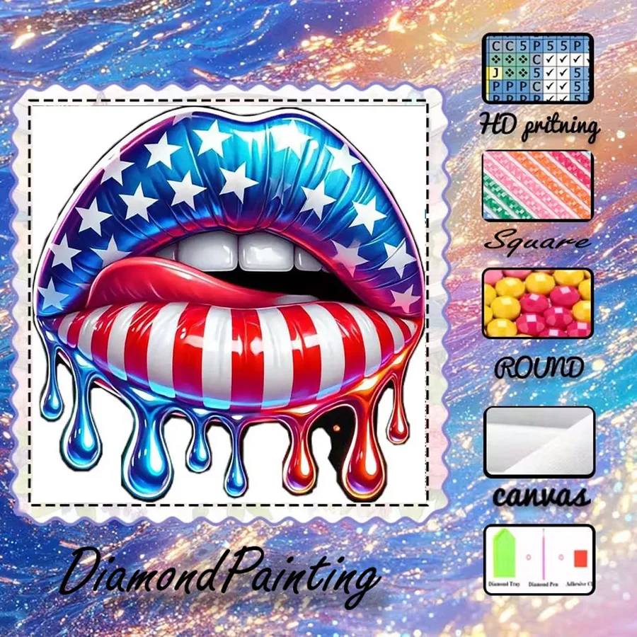 1 piece - 5D-DIY - Flocking cloth - Special drill - Diamond painting set - Star strip lip gloss - Mosaic - Diamond art
1 piece - 5D-DIY - Flocking cloth - Special drill - Diamond painting set - Star strip lip gloss - Mosaic - Diamond art