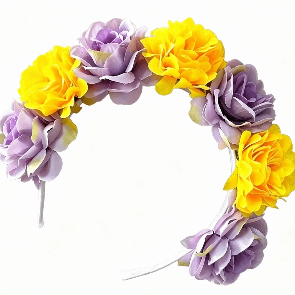 Romantic Floral Headband Wreaths Garland Vintage Artificial Flower Crown Handmade Lightweight Bohemian Hair Accessories Wedding
Romantic Floral Headband Wreaths Garland Vintage Artificial Flower Crown Handmade Lightweight Bohemian Hair Accessories Wedding