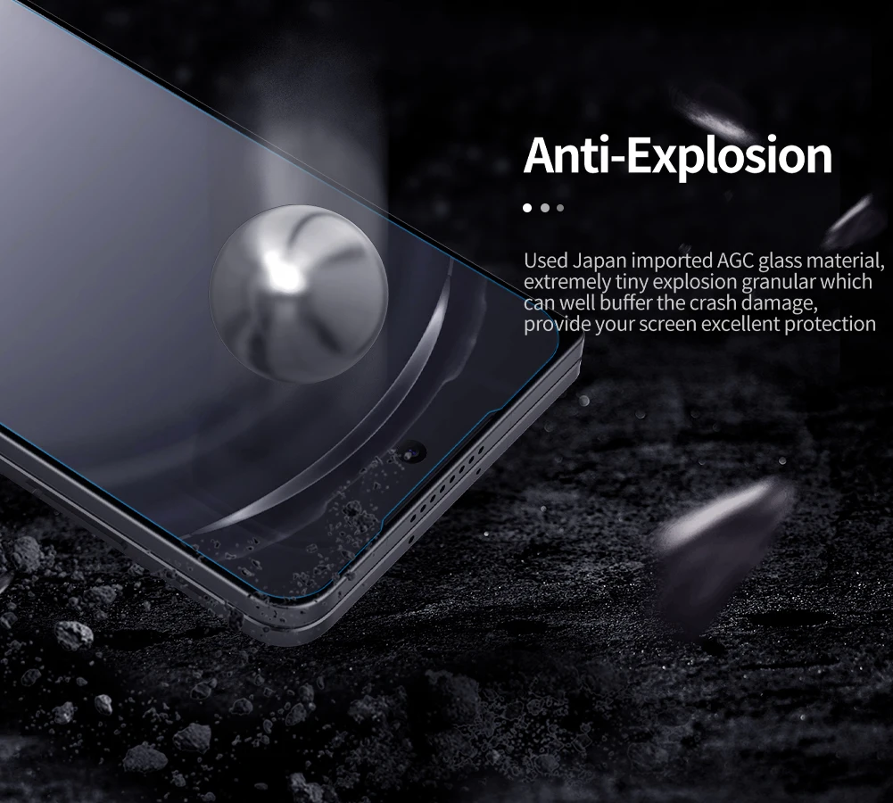Nillkin For OPPO Find N6 5G Amazing Anti-Explosion H+PRO 2.5D 9H Ultra-thin Tempered Glass Safety Screen Protector
Nillkin For OPPO Find N6 5G Amazing Anti-Explosion H+PRO 2.5D 9H Ultra-thin Tempered Glass Safety Screen Protector