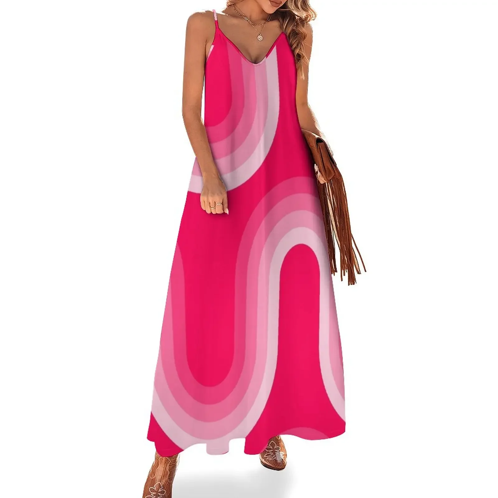 70s Pattern Waves Pink Collection Sleeveless Dress Woman clothes women's summer clothing 2024 prom clothes women evening dress
70s Pattern Waves Pink Collection Sleeveless Dress Woman clothes women's summer clothing 2024 prom clothes women evening dress