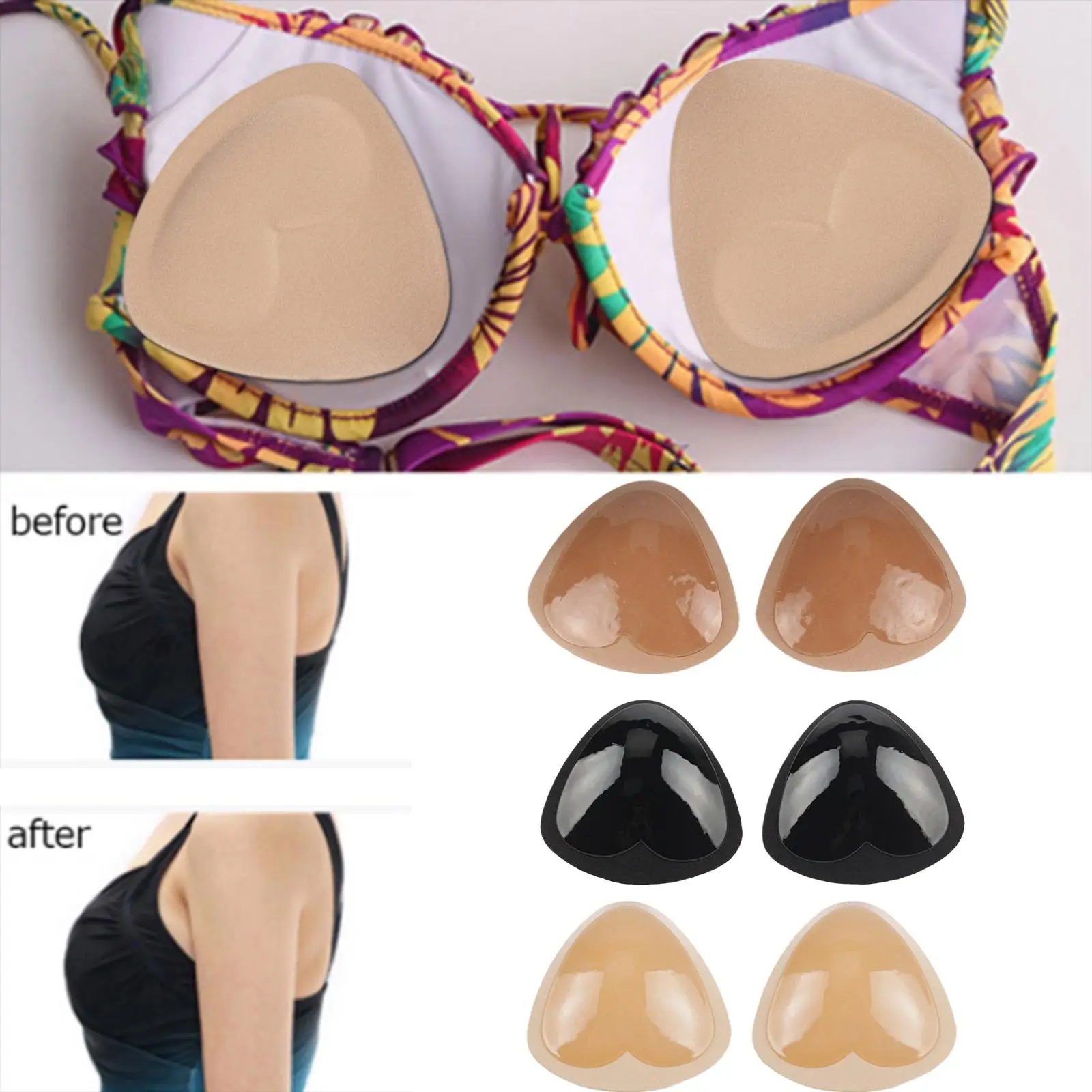 1Pair Thick Sponge Bra Pads Chest Push Up Sticky Bra Lift Bra Invisible Pads Enhancer Triangle Pad Breast Bra Up Insert Swi E1B5
1Pair Thick Sponge Bra Pads Chest Push Up Sticky Bra Lift Bra Invisible Pads Enhancer Triangle Pad Breast Bra Up Insert Swi E1B5