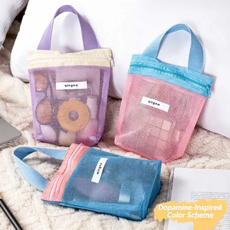 Portable Multi‑Color Mesh Cosmetic Bag Transparent Travel Storage Pouch
Portable Multi‑Color Mesh Cosmetic Bag Transparent Travel Storage Pouch