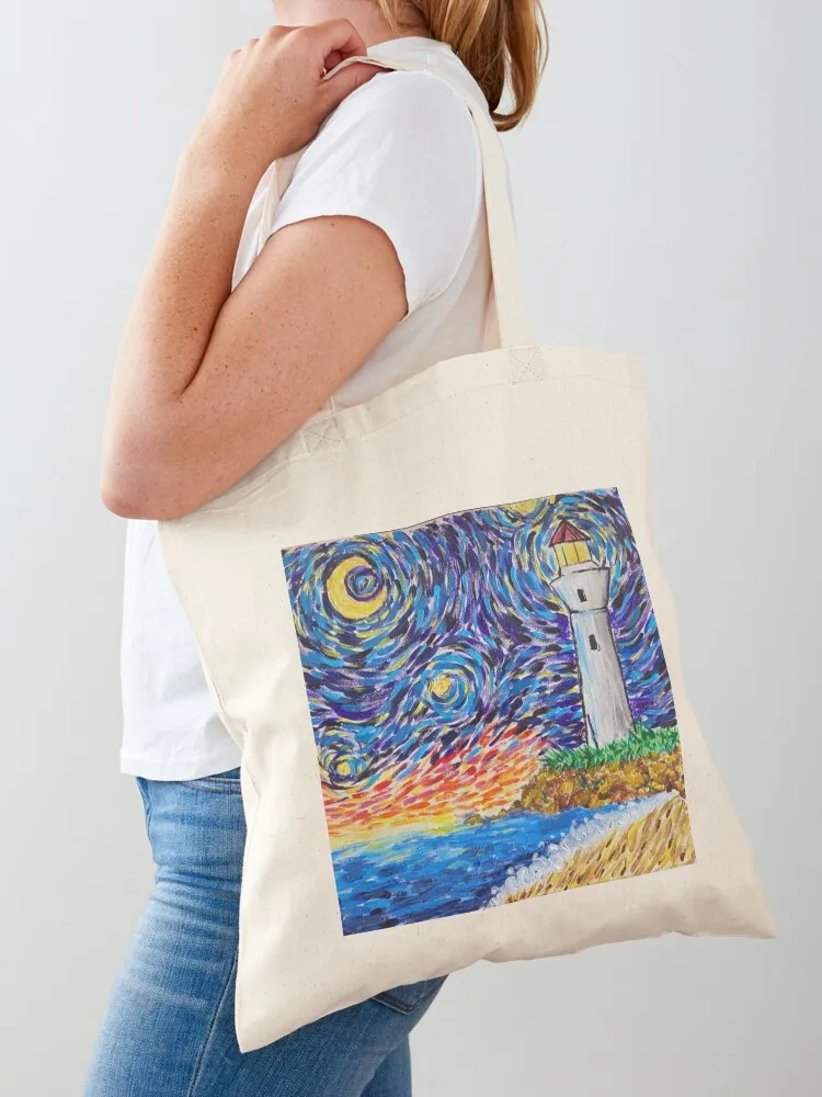 The starry lighthouse Tote Bag reusable shopping bag personalized tote bag custom bags women
The starry lighthouse Tote Bag reusable shopping bag personalized tote bag custom bags women