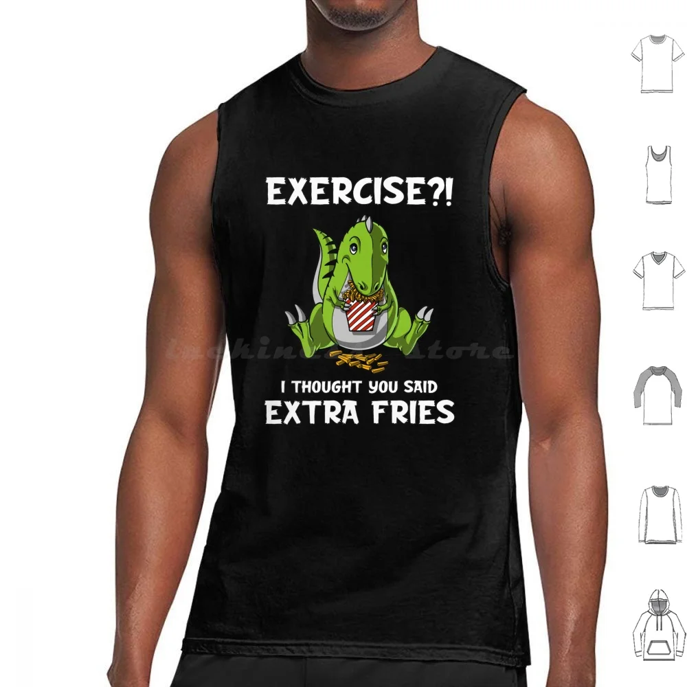 Dinosaur Exercise I Thought You Said Extra Fries Tank Tops Print Cotton Exercise I Thought You Said Extra Fries
Dinosaur Exercise I Thought You Said Extra Fries Tank Tops Print Cotton Exercise I Thought You Said Extra Fries