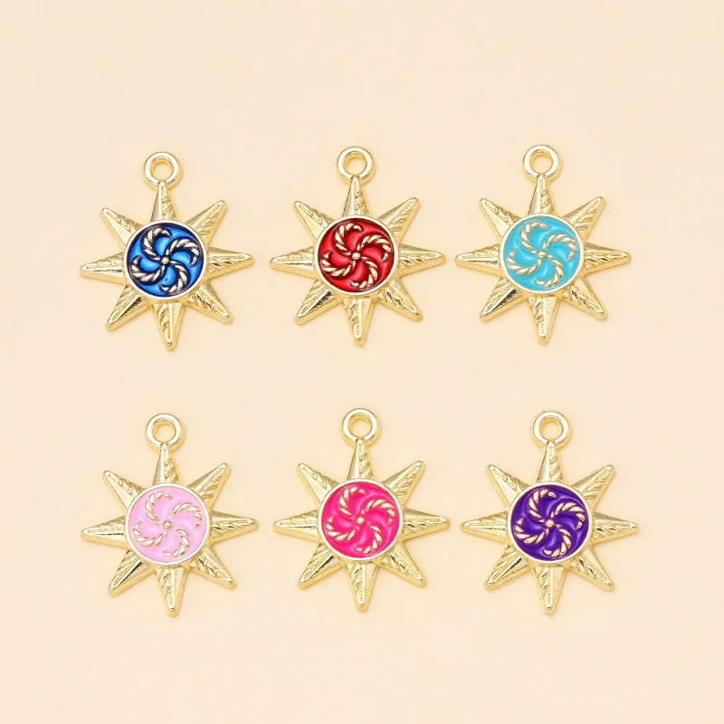12Pcs Delicate Gold Color Sun Charms Metal Enamel Pendant for Jewelry Making Supplies Earrings Necklace Accessories Diy Craft
12Pcs Delicate Gold Color Sun Charms Metal Enamel Pendant for Jewelry Making Supplies Earrings Necklace Accessories Diy Craft