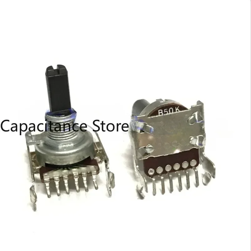 5PCS 161 type rotary horizontal dual B50K power amplifier sound volume potentiometer 6-pin
5PCS 161 type rotary horizontal dual B50K power amplifier sound volume potentiometer 6-pin