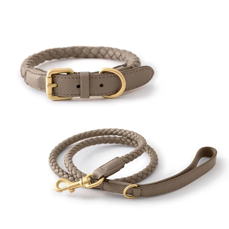 PU Leather Woven Dog Collar Hand Holding Rope Pet Collar Dog Leash Strong and Durable Suitable for Small and Medium Sized Dogs
PU Leather Woven Dog Collar Hand Holding Rope Pet Collar Dog Leash Strong and Durable Suitable for Small and Medium Sized Dogs