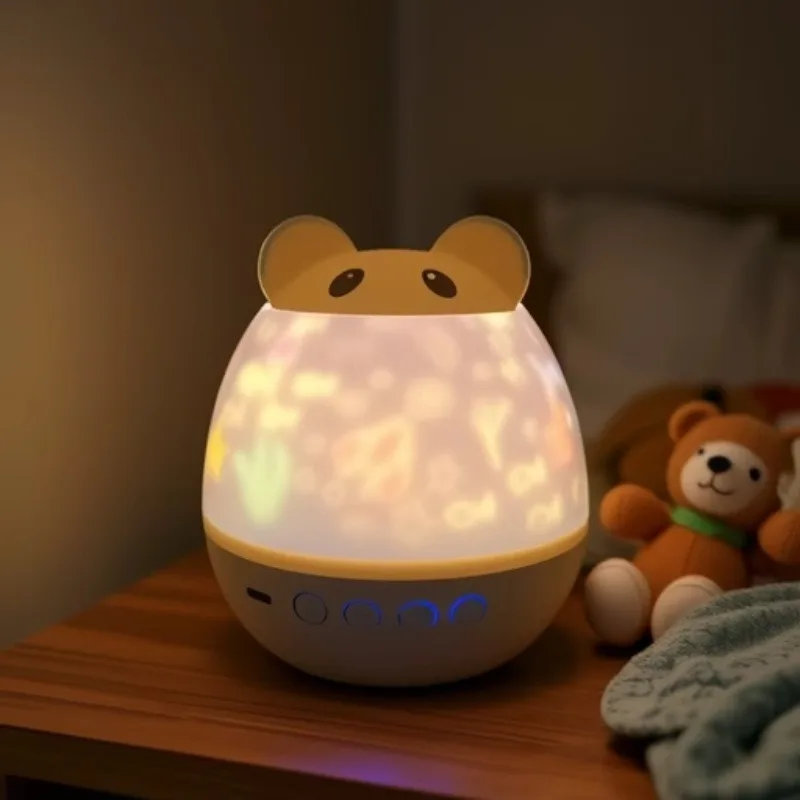 Rabbit starry sky projection lamp, remote - controlled music night light, children's birthday gift, starry sky atmosphere lamp
Rabbit starry sky projection lamp, remote - controlled music night light, children's birthday gift, starry sky atmosphere lamp
