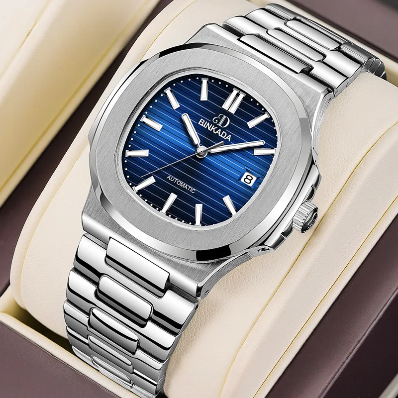 BINKADA 2025 New Watches Mens Luxury Mechanical Mens Automatic Watches Stainless Steel Waterproof Fashion Square Wristwatch Male
BINKADA 2025 New Watches Mens Luxury Mechanical Mens Automatic Watches Stainless Steel Waterproof Fashion Square Wristwatch Male