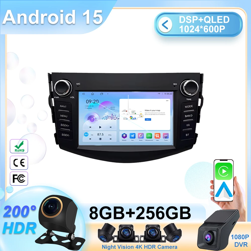 2din Android 15 Screen For Toyota RAV4 Rav 4 2006-2012 Car Radio Multimedia Player GPS Navigation Carplay Auto DVD Auto radio
2din Android 15 Screen For Toyota RAV4 Rav 4 2006-2012 Car Radio Multimedia Player GPS Navigation Carplay Auto DVD Auto radio