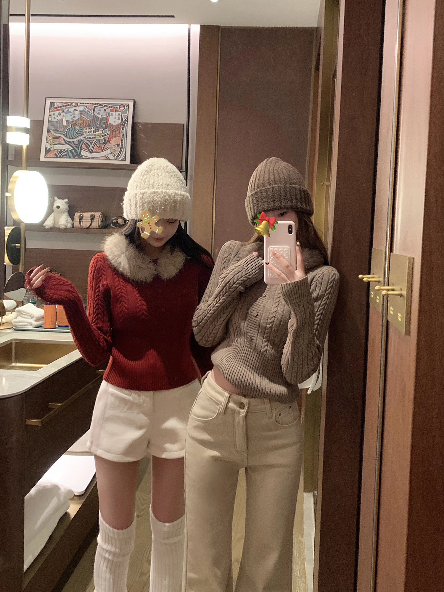NAYA CHAN Knitted Sweater with Fur Collar Twist Head Warm Sli Slimming Winter Long Sve Regular Fit Button up Top
NAYA CHAN Knitted Sweater with Fur Collar Twist Head Warm Sli Slimming Winter Long Sve Regular Fit Button up Top