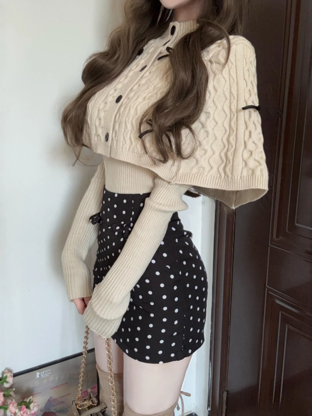 Sli High Collar Knitted Sweater And awl Two Piece Set Age Reducing Trendy Design Winter Faion for Women And Girls
Sli High Collar Knitted Sweater And awl Two Piece Set Age Reducing Trendy Design Winter Faion for Women And Girls