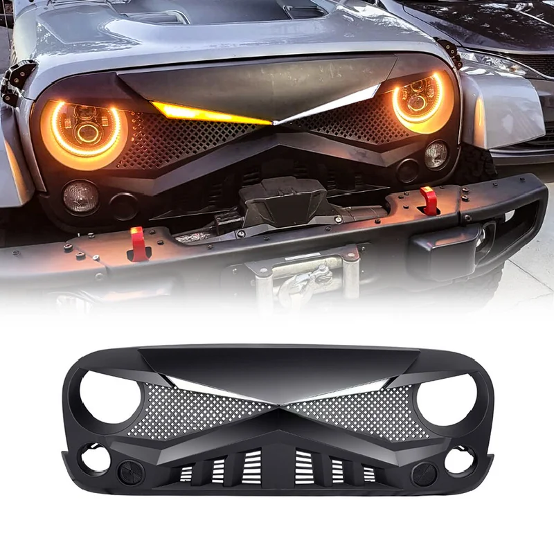 Front Bumpe For 2007-2018 Jeep Wrangler Jk Mid-grid Knight Style Grids Racing Grills Car Accessories
Front Bumpe For 2007-2018 Jeep Wrangler Jk Mid-grid Knight Style Grids Racing Grills Car Accessories