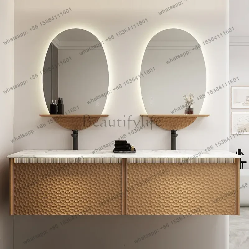Marble basin, modern wind bathroom cabinet, combined bathroom, washbasin, wash basin cabinet
Marble basin, modern wind bathroom cabinet, combined bathroom, washbasin, wash basin cabinet